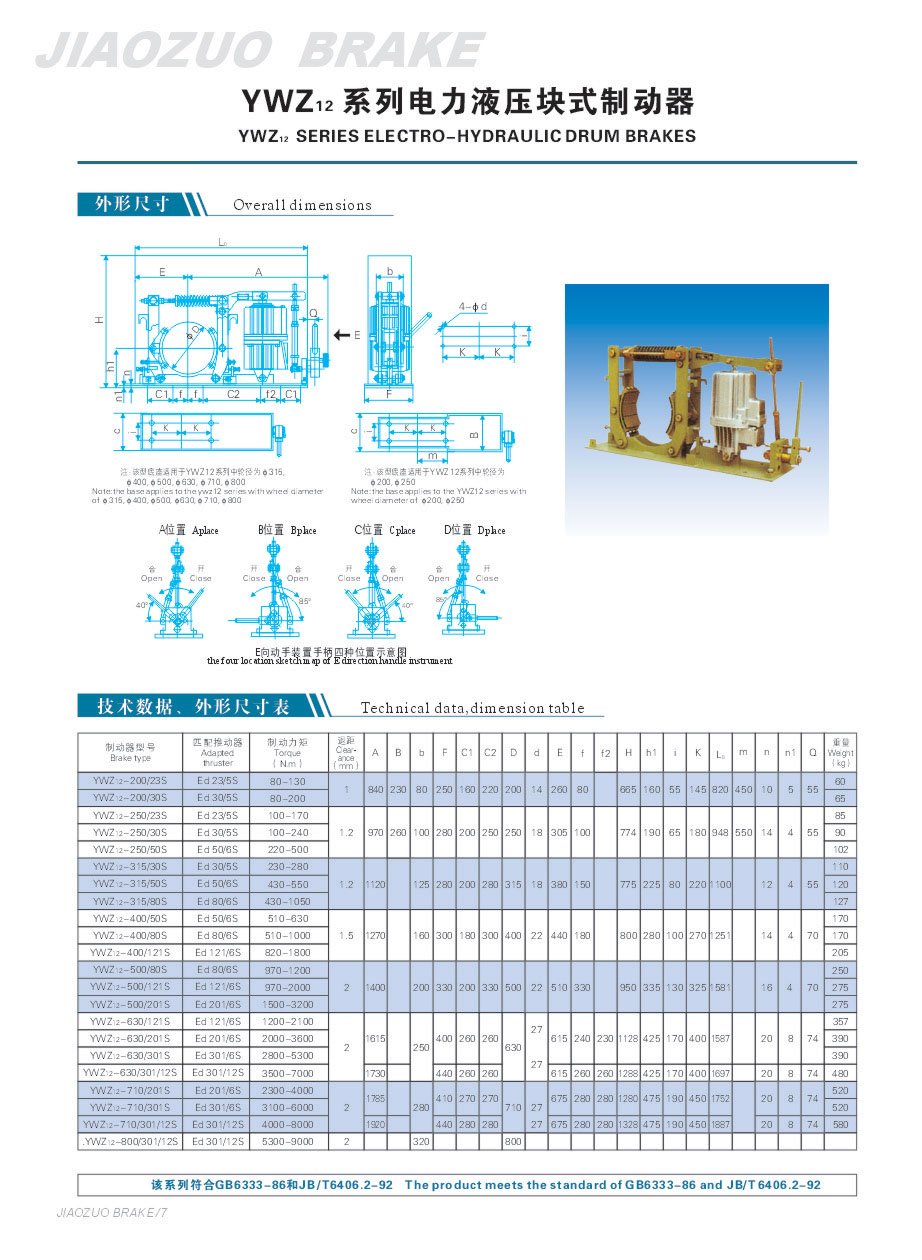 YWZ12系列